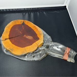 Vintage Trivets For Hot Pots And Pans‎ glass and wood